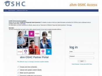 ahm OSHC Partner Portal