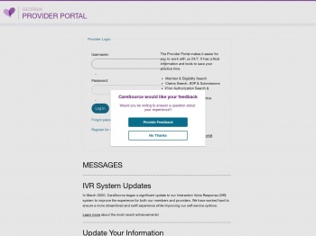 Users - User Login - Provider Portal - CareSource