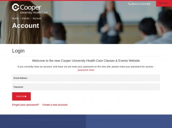 Login - Cooper University Health Care