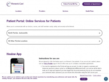 Patient Portal: Online Services | Womens Care Florida