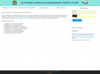 CCMP | GCLA Chemical Management Portal