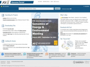 JGI Genome Portal - Home