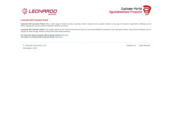 Welcome to Leonardo AW Customer Portal