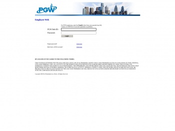PGW Employee Web Login