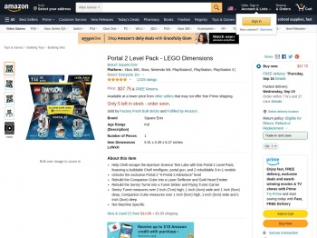 Portal 2 Level Pack - LEGO Dimensions: Lego ... - Amazon.com