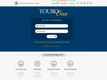 TouroOne Portal