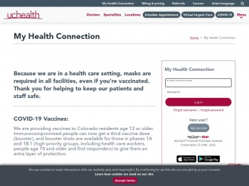 My Health Connection | UCHealth Patient Portal | Login or ...