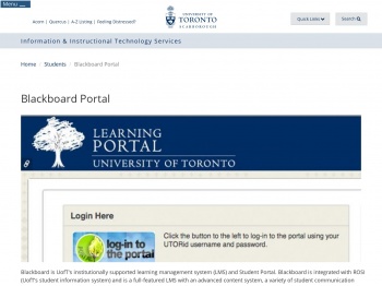Blackboard Portal | Information & Instructional Technology ...