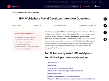Top IBM WebSphere Portal Developer Interview Questions ...