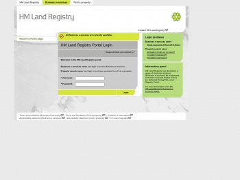 HM Land Registry portal