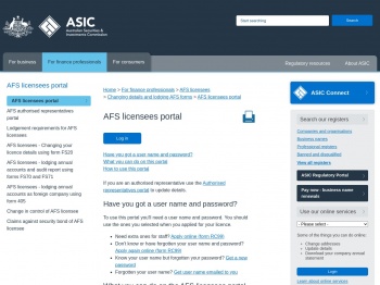 AFS licensees portal | ASIC - Australian Securities and ...