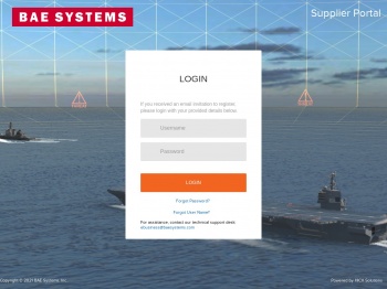 BAE Systems, Inc. Supplier Portal