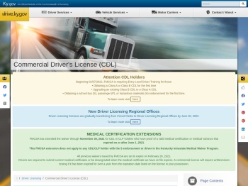 Commercial Driver's License (CDL) - drive.ky.gov
