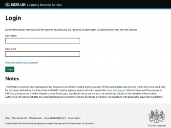 Learning Records Service - Department for Education