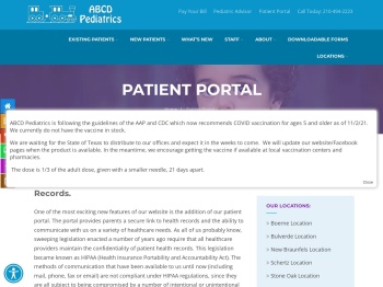 Patient Portal - ABCD Children's Pediatrics