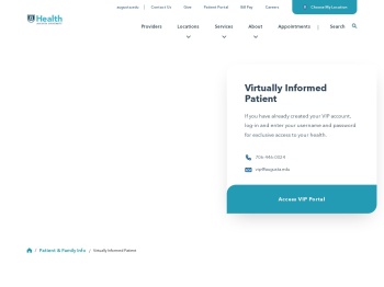 Virtually Informed Patient (“VIP”) Portal - Augusta University ...