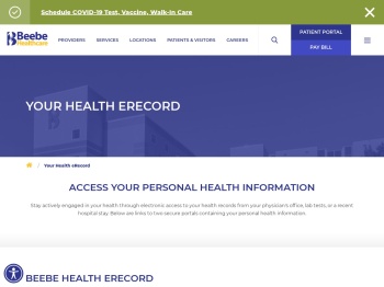Your Health eRecord | Beebe Healthcare