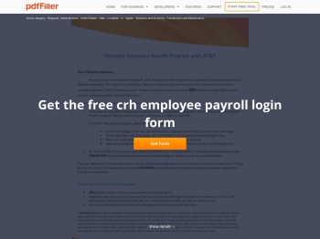 Crh Employee Payroll Login - Fill Online, Printable, Fillable ...
