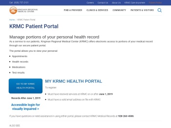KRMC Patient Portal - Kingman Regional Medical Center