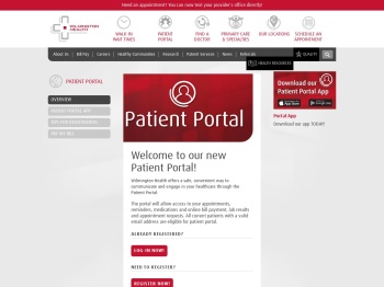 Welcome to our new Patient Portal! | Wilmington Health