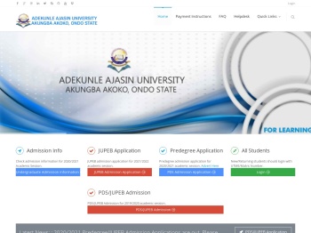 Portal: Adekunle Ajasin University, Akungba Akoko