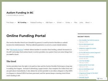 Online Funding Portal – Autism Funding in BC