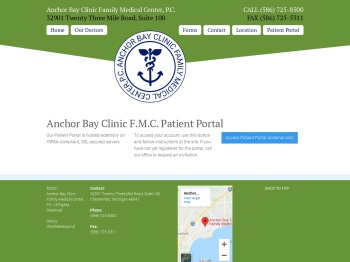 Patient Portal Landing - Anchor Bay Clinic