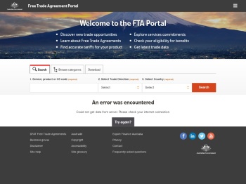 DFAT Free Trade Agreement Portal