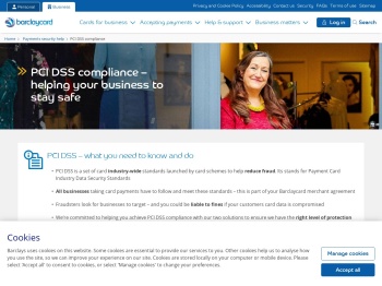 PCI DSS compliance | Barclaycard Business