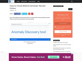 How to Check BASUG Semester Results Online - Eduinformant