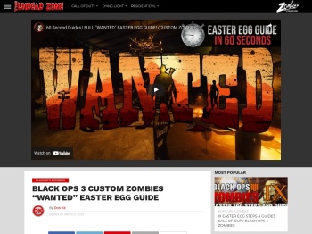 BLACK OPS 3 CUSTOM ZOMBIES “WANTED” EASTER EGG GUIDE – The Undead Zone