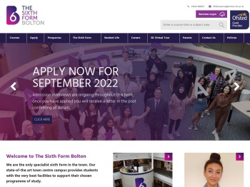 The Sixth Form, Bolton - New Courses for 2020