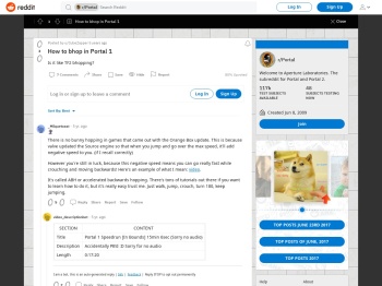 How to bhop in Portal 1 : Portal - Reddit