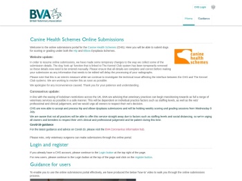 Canine Health Scheme Online Submissions - BVA