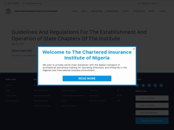 CIIN Membership Guidelines | Chartered Insurance Institute of Nigeria | CIIN