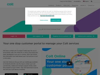 Colt Online Customer Portal - Colt - Colt Technology Services