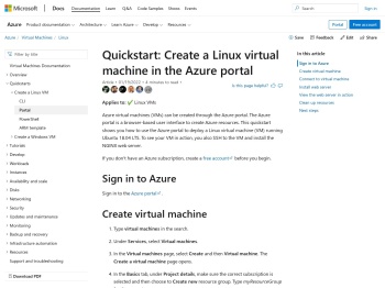 Quickstart - Create a Linux VM in the Azure portal - Azure ...