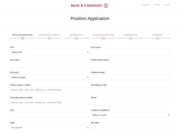 Bain & Company - Recruits Portal