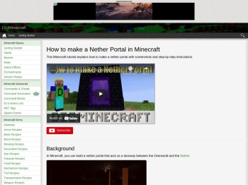 How to make a Nether Portal in Minecraft