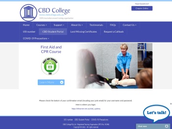 First Aid Student Portal - CBD College