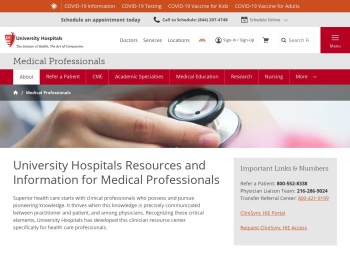 Medical Professionals | University Hospitals | Cleveland, OH ...