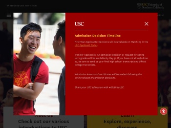 USC Undergraduate Admission - University of Southern ...