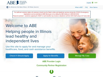 Illinois.gov - IL Application for Benefits Eligibility (ABE) ABE ...