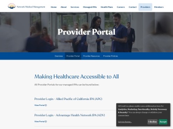 Provider Portal — Network Medical Management