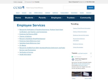 Employee Services - Clark County School District