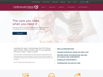24/7 Virtual Care - Cardiovascular Institute of the South
