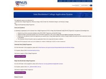 Joint RC Application System - NUS