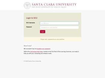 MySCU Portal - Login to Santa Clara University