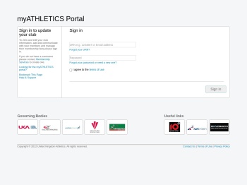myATHLETICS Portal - UK Athletics