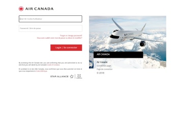 Sign On F5 Node 2 - Air Canada